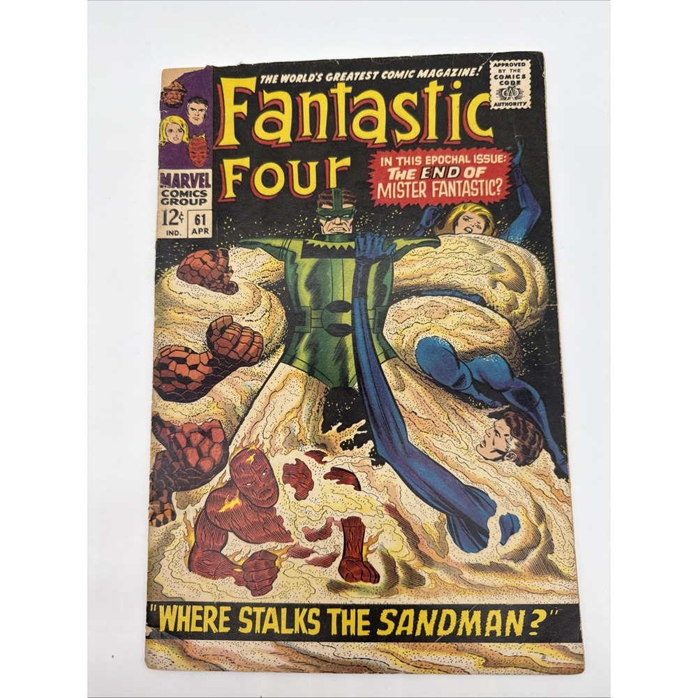 Marvel Comics Fantastic Four 61 Higher Grade Silver Age 1967 Jack Kirby Stan Lee